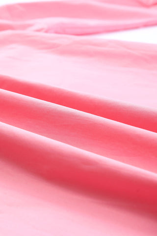 Buttoned Lapel Collar Dropped Shoulder Long Shirt