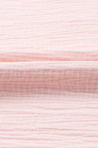 Textured Flutter Sleeve Keyhole Blouse