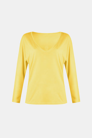 V-Neck Long Sleeve T-Shirt