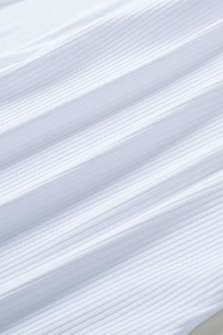 Lace Trim Ribbed Top