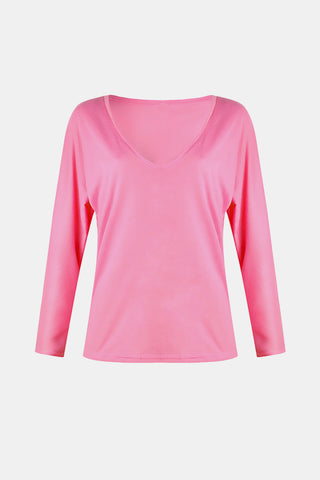 V-Neck Long Sleeve T-Shirt