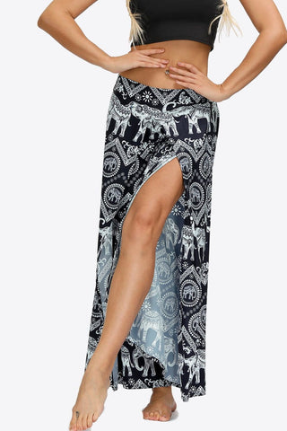Split Wide Leg Long Pants